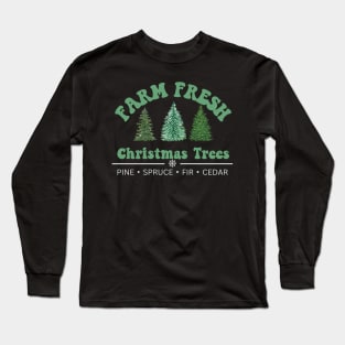 Farm fresh Christmas design Long Sleeve T-Shirt